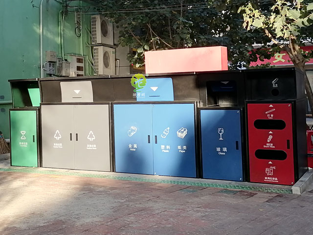 深圳2020新款集中分類投放點生活垃圾收集容器